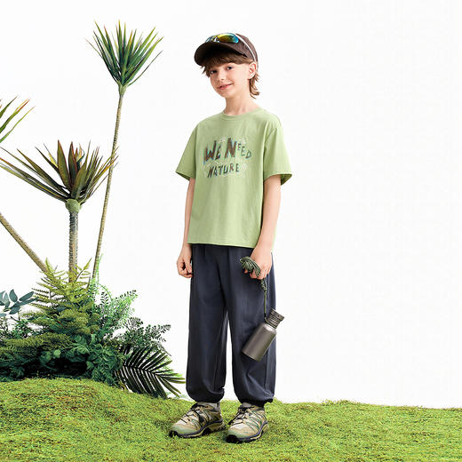 【实体店同款】男童全腰针织单裤夏季新款安奈儿童装AB626045 商品图3