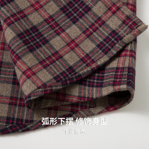 【含棉&含羊毛】圣得西男士格纹长袖衬衫2026新款春季通勤风上衣 商品图9