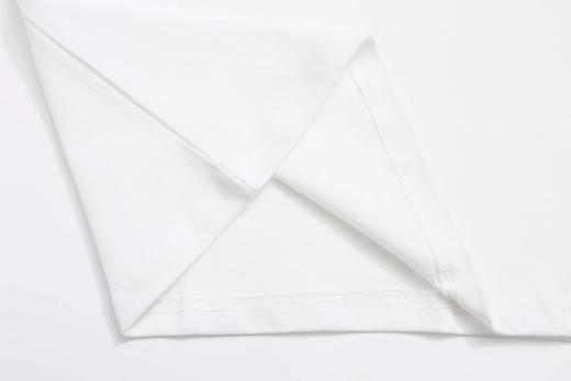 F030414新款双纱面料字母硅胶情侣休闲宽松遮肉圆领短袖T恤 商品图8