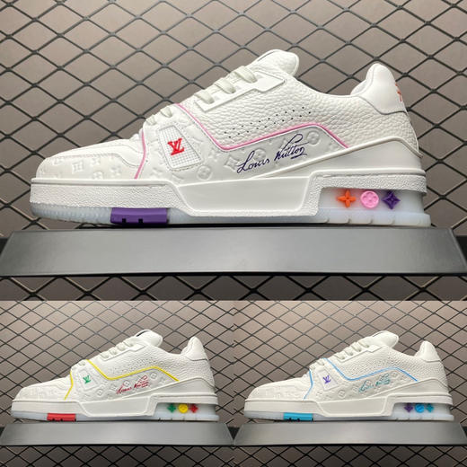 春季特惠💰720 LV 纯原版本 # 驴家 Trainer 低帮休闲板鞋 商品图8