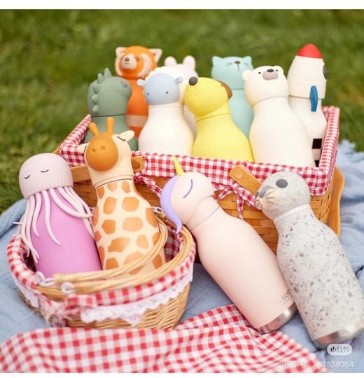 一店k （火出圈！代工厂直出！）加拿大🇨🇦断货王！每一只都长在我的心巴上啊啊啊！双层内胆锁温保冷超靠谱！全身磨砂质感！真爱不释手！颜值可爱拉满情绪价值超治愈！Aso*动物可拆卸吸管硅胶保温杯！ 商品图3