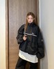 F0304125男女日常通勤白条拼接OS超宽松廓型设计冲锋衣夹克外套 商品缩略图11