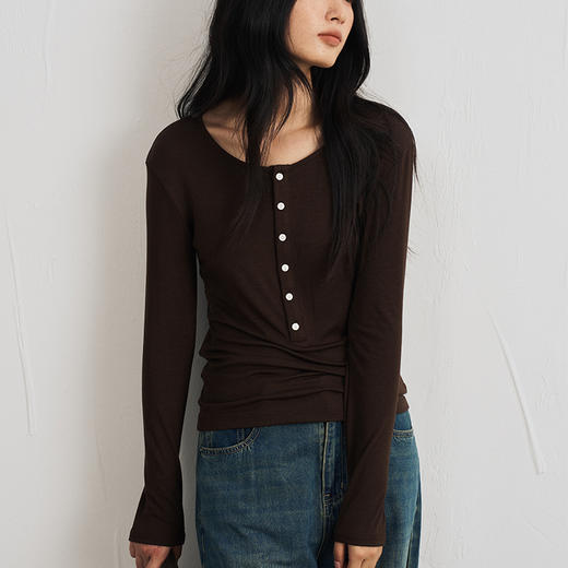 【被问麻了！两位数就能买到的羊毛打底衫】羊毛天丝醋酸完美结合 修身款式 拉伸腰线 商品图10