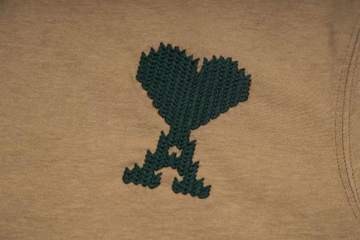 F030424马年限定针织刺绣爱心圆领高品质舒适百搭情侣短袖T恤 商品图9