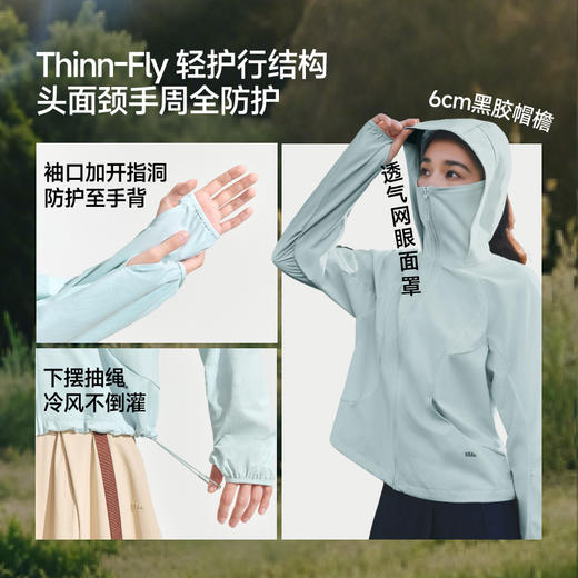 【26春夏新品】蕉下女士轻薄晴雨防晒衣（短款）WR001 商品图2