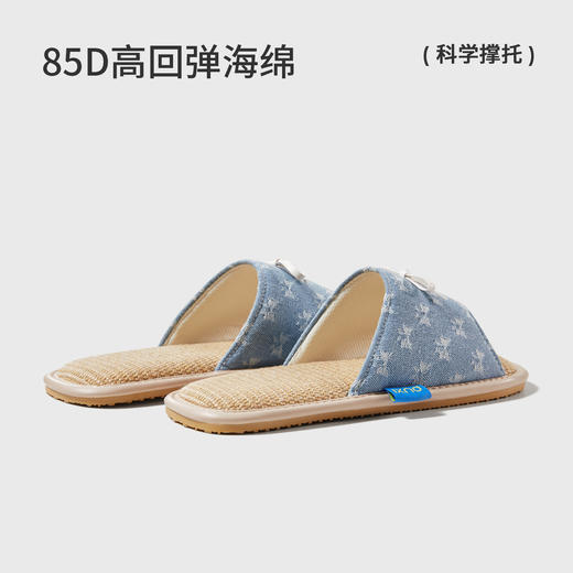 朴西素铭平底一字底拖鞋春季新款软底防滑吸汗居家室内四季拖 商品图3