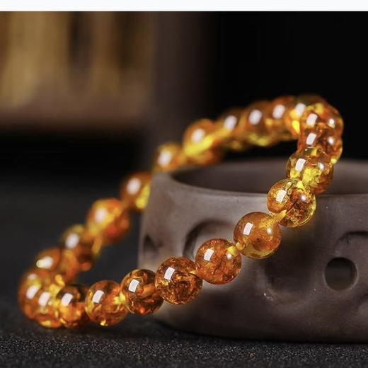 金珀纳福 天然花珀经典手串 商品图3