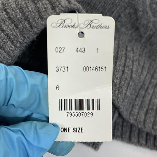 Brooks brothers/布克兄弟 男女同款秋冬季绵羊毛保暖针织帽 商品图3