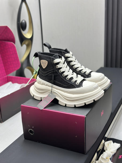 春季特惠💰450 新款厚底高帮 # SMILEREPUBLIC 厚底帆布鞋系列 商品图1