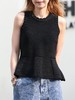 TYNVIE 针织荷叶边背心 - 黑色 商品缩略图2