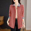 纯棉女士衬衫2026新款女装春秋爆款洋气外套长袖衬衣开衫上衣春季 商品缩略图0