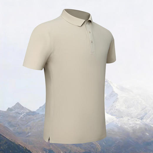 165g 整件全无痕压胶无缝纯色二级布领短袖四合扣短袖翻领polo衫  ZT-T26# 商品图2