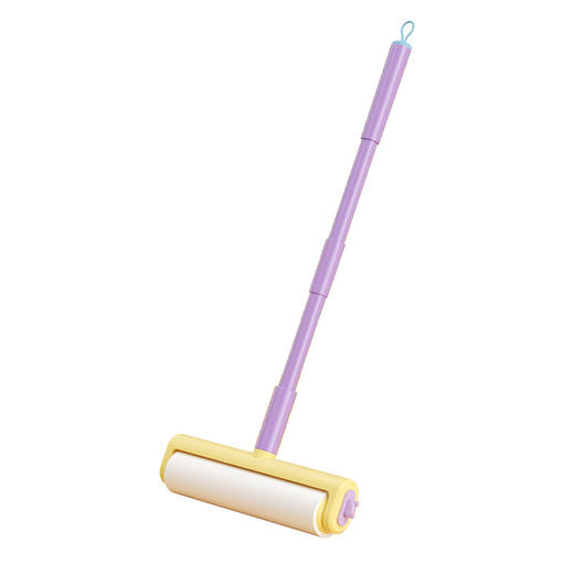 长杆粘毛器滚筒家用地毯粘毛滚筒加宽粘毛器可撕纸宠物毛发除毛刷 商品图4