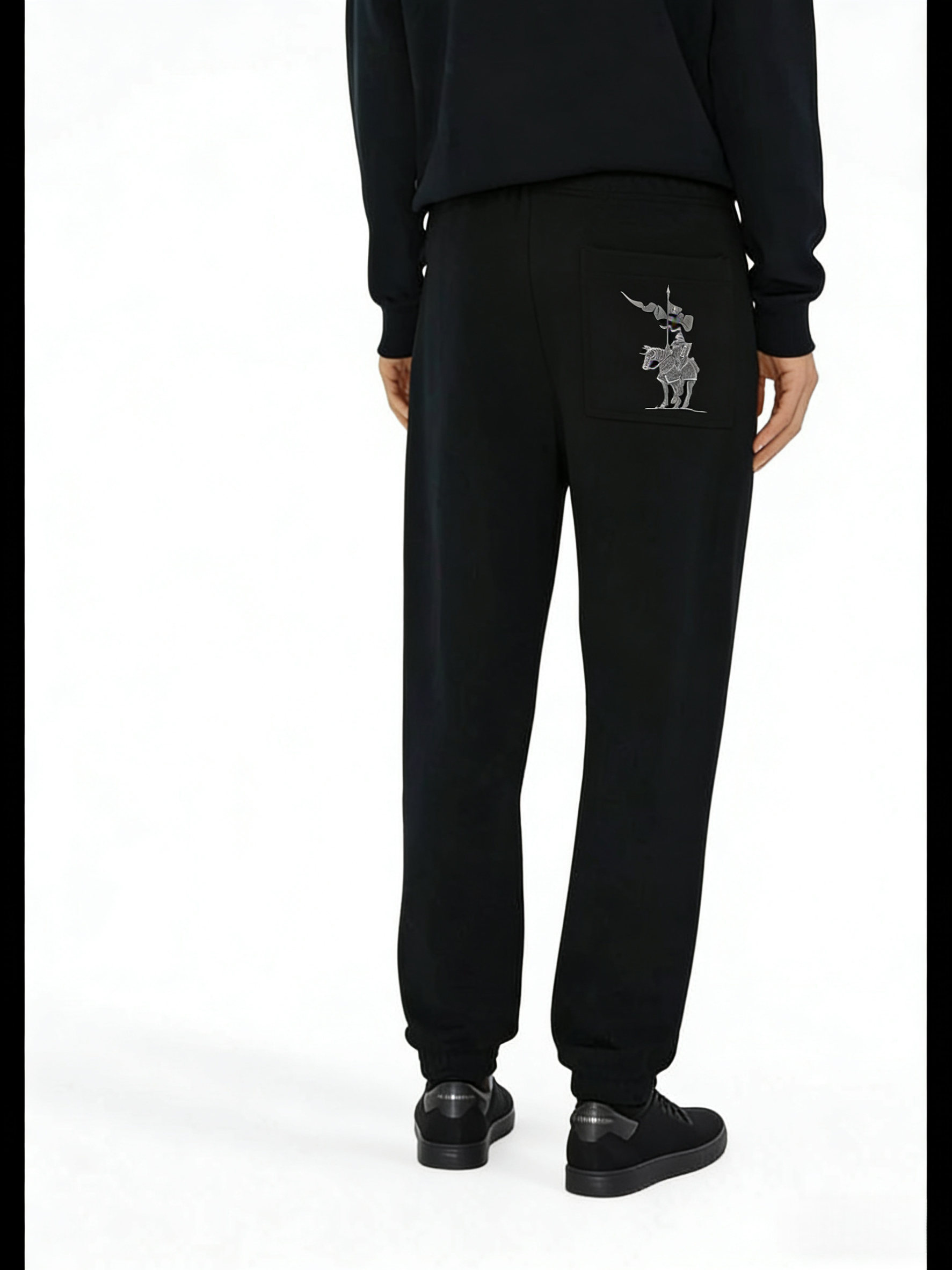 26新款 B.B.R盾牌徽标斩马印花装饰棉质慢跑裤 WK866