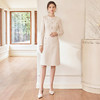 IWY/气质小香风杏色连衣裙女2026春季新款修身名媛西装裙正装WQ137 商品缩略图2