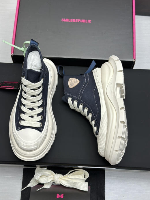 春季特惠💰450 新款厚底高帮 # SMILEREPUBLIC 厚底帆布鞋系列 商品图7