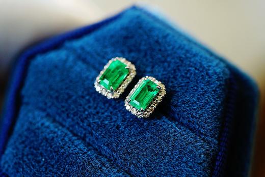 0.43克拉祖母绿耳钉 商品图3