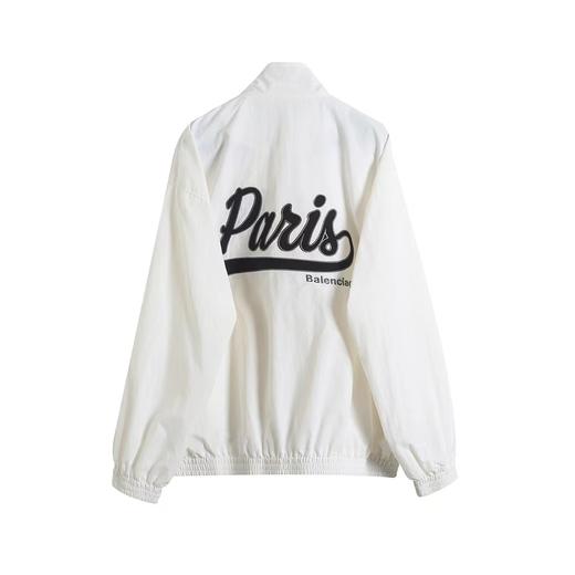 F0304126男女日常超宽松小高立领下摆松紧束腰设计网布冲锋衣外套 商品图2