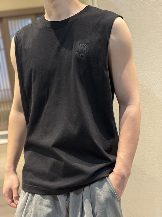 单件【虎头刺绣男士背心/美式五分裤】夏日清爽穿搭，背心+卫裤一身成套搭配超帅气！ 商品图0