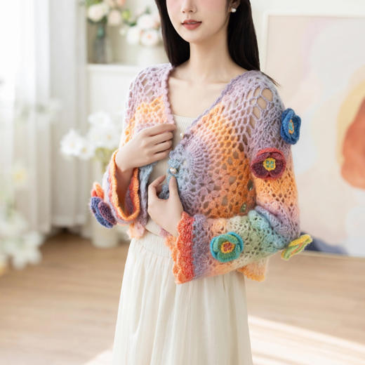 苏苏姐家织梦开衫手工DIY钩针编织衣服上衣毛线团自制材料包 商品图2