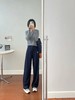 F030479春夏季新水洗原色休闲亲肤百搭舒适松弛感阔腿牛仔裤 商品缩略图4