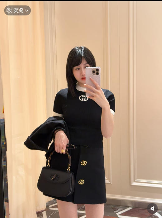 古驰26春夏字母针织短袖 商品图4