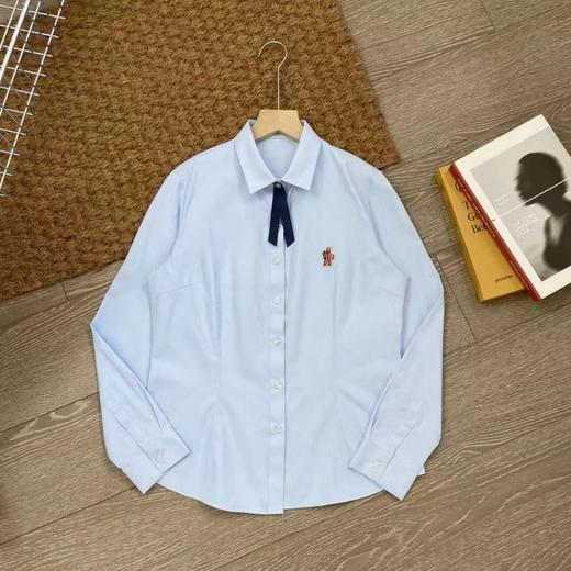 F030404简洁干净纯棉衬衫女士新款春季白色长袖职业气质休闲衬衣 商品图2