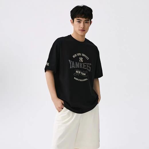 F030433字母印花款新品时尚复古圆领亲肤透气男女同款套头短袖T恤 商品图11