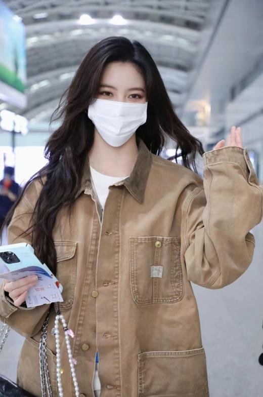 F0304127美式复古重磅翻领设计感宽松百搭设计感猎装夹克外套 商品图5