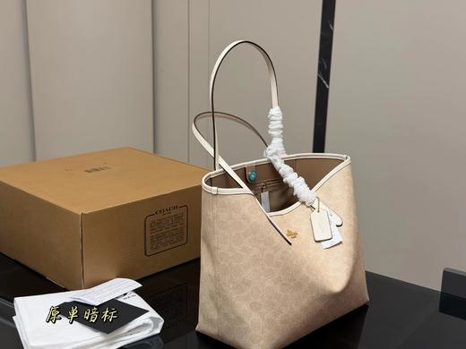 F030408新款吸扣老花单肩手提单面city托特包logo购物袋tote包 商品图2