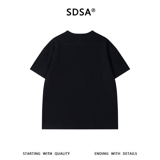 31095SDSA男装2026新款日系复古亨利领上衣重磅插肩明线宽松短袖休闲衫 商品图5