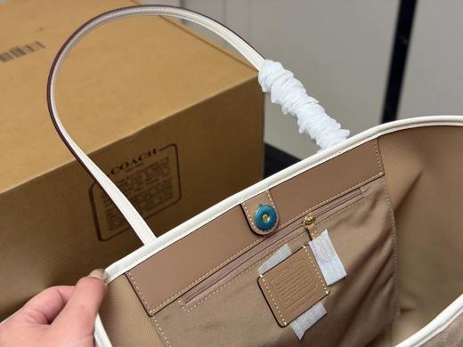 F030408新款吸扣老花单肩手提单面city托特包logo购物袋tote包 商品图6