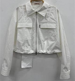 NC简约百搭下摆抽绳短外套51222（白）春季161011900321 商品图2