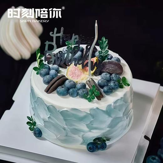 蓝莓花青素 水果男士生日蛋糕 商品图0