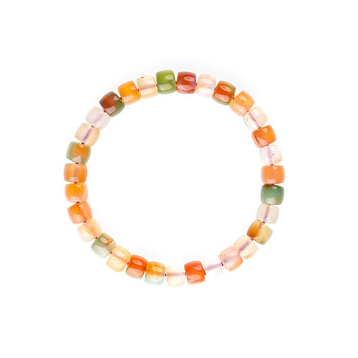 天然玛瑙玉髓手串直切天然彩色多宝糖果色彩虹小众单圈礼物 商品图5