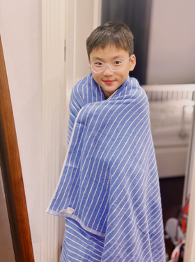 「条纹」RIGURGITO 40支丝柔纺条纹毛巾浴巾 单条/组合装  Ehand