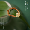 【五福节节高糖心玛瑙戒指】橄榄核竹节糖心玛瑙戒指女新中式小众高级感饰品情侣手饰 商品缩略图6