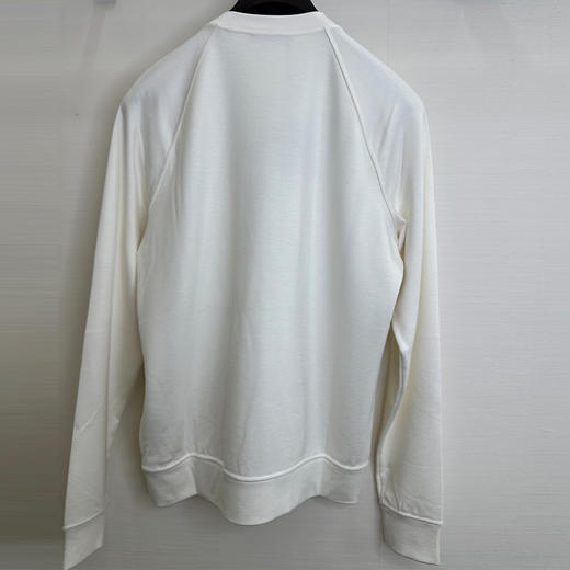 KITON 男士字母徽刺绣长袖卫衣 米白色 UMM069403000 商品图1