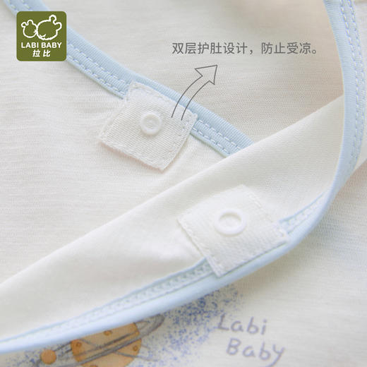 特惠拉比内衣j6-1漫游内衣后弧斜衿衣2入蓝LZBA101701 商品图5