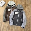 F030467户外运动百搭时尚便捷轻量防风透气耐磨连帽夹克外套 商品缩略图0