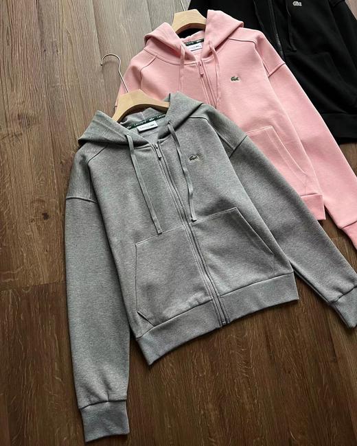 F030469女装新款柔软时尚舒适连帽衫小短款设计拉链卫衣外套 商品图5