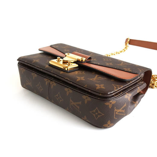 【95新】LV路易威登M46127老花拼焦糖棕色Marceau马尔索链条单肩包女士020326AK22 商品图6