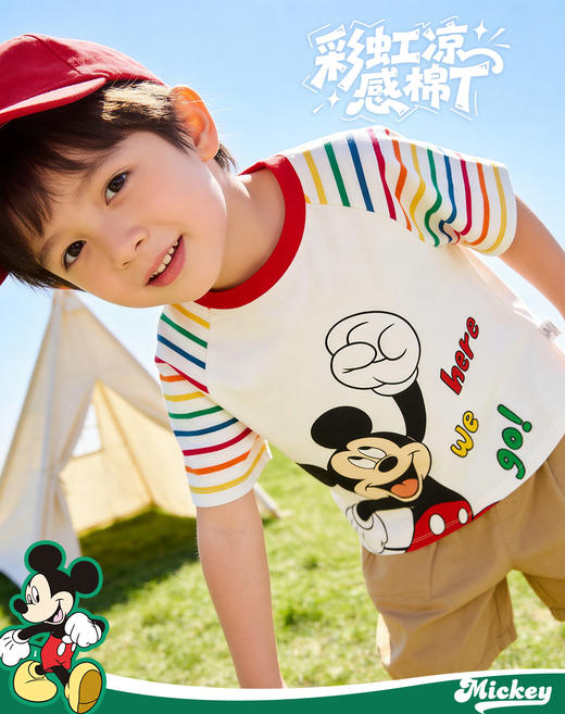 迪士尼木偶奇遇记男童上衣短袖T恤ZD2FS010 商品图7