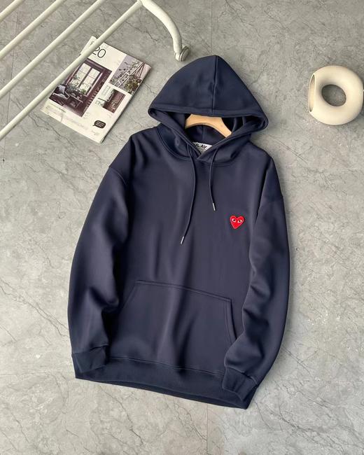 F030492春款纯色基础简约百搭潮流精品针织毛圈连帽卫衣 商品图3