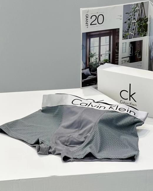 F030471一盒三条装网眼透气内裤裸感弹性提花平角内裤 商品图11