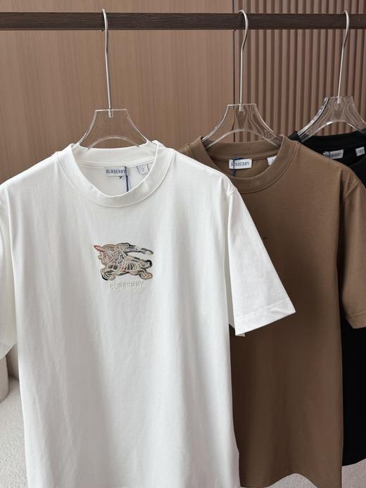 BUR 26新品战马刺绣标圆领短袖男女同款T恤 商品图5