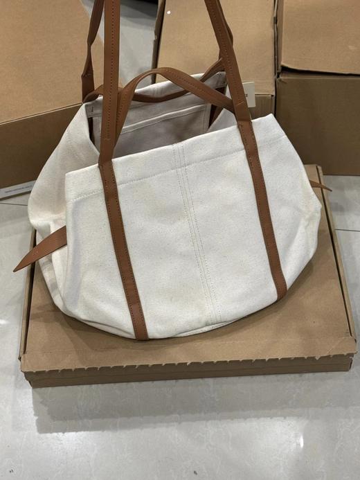 F030458帆布大容量简约实用柔软日常通勤风老钱度假风叶子包 商品图7