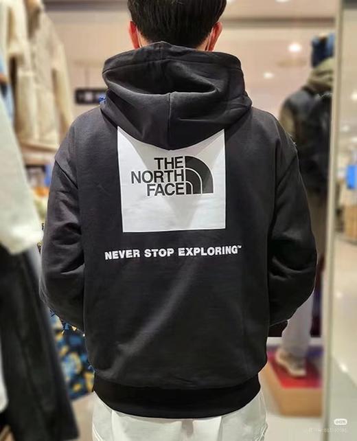 F030497春款后背徽标印花两色连帽卫衣百搭休闲男女同款 商品图2