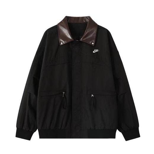 F030442宽松版型亲肤柔软立体剪裁防风保暖随性时髦翻领外套夹克 商品图2