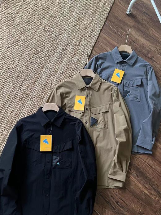 F030432户外轻量防晒轻量快干百搭立体剪裁长袖男款衬衫 商品图3